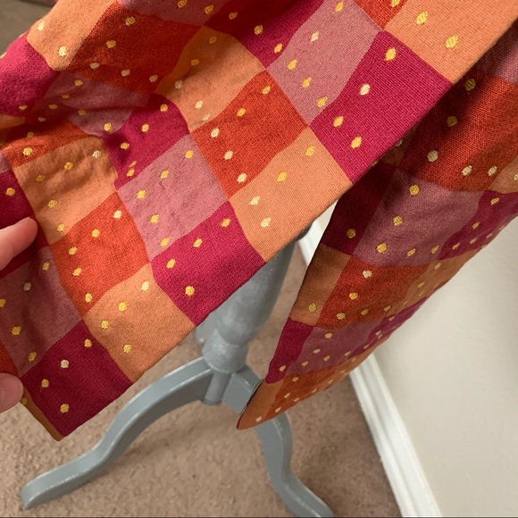 Taylor G Long Coat Jacket Orange Brown Pink Yellow - Picture 9 of 14